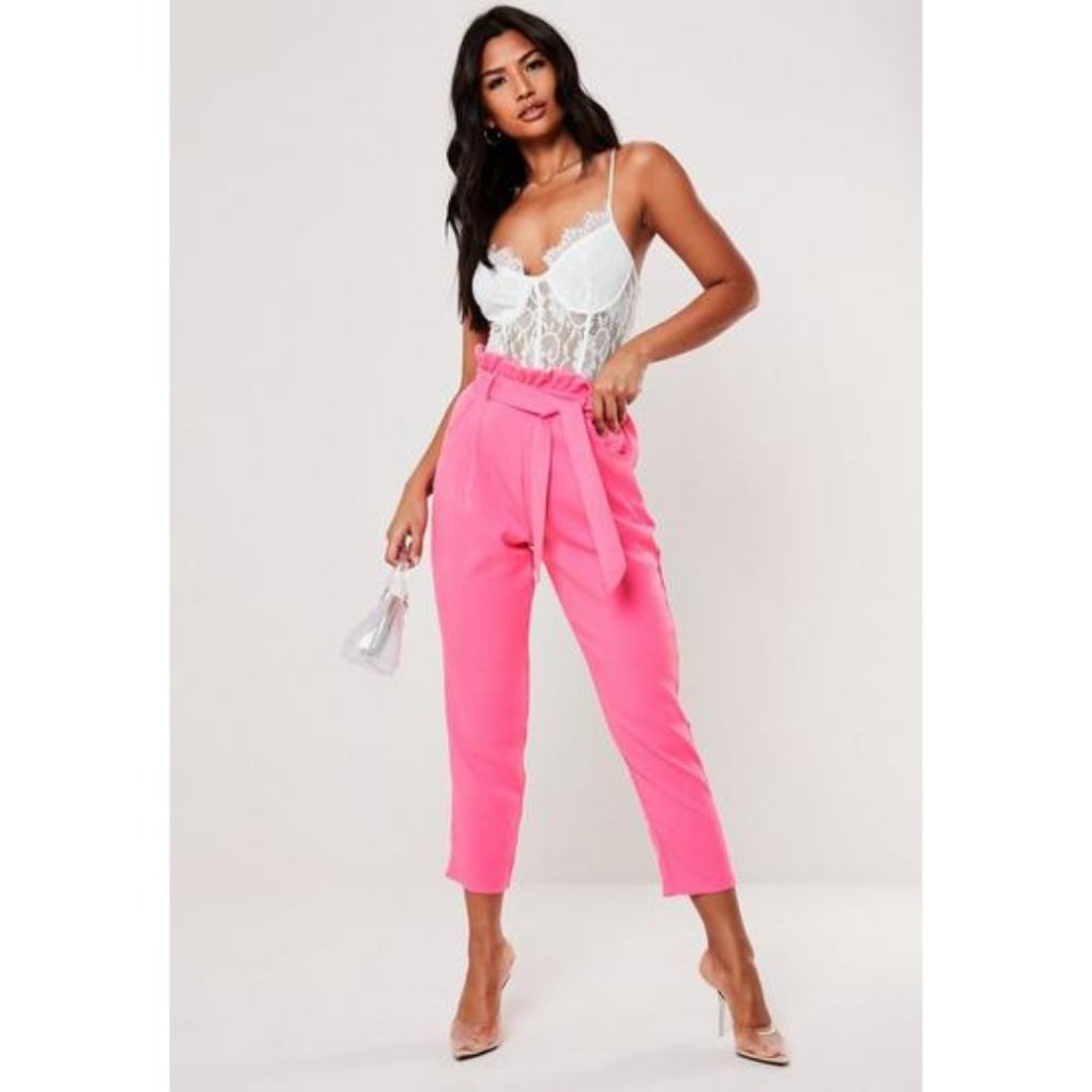 *NWT* Missguided paperbag waist trousers